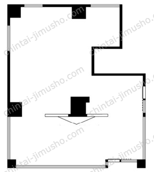 プラザM1階の間取図