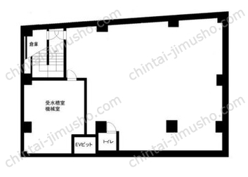 銀松ビルB1階の間取図