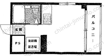 誠心Ⅱビル6階の間取図
