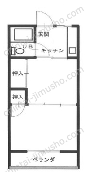 鎌倉スカイマンション3階の間取図