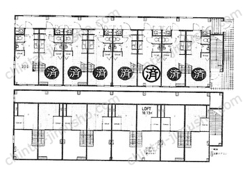 T2Pα一括の間取図