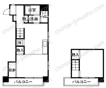 フリービング荒木町の間取図