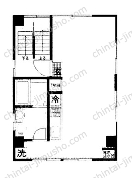 富岡S&Sビル5階の間取図