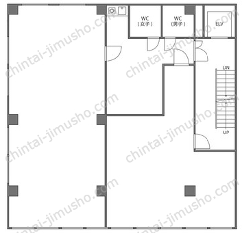 八光ビル2階の間取図