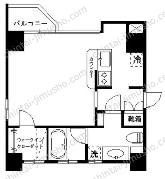 ヒルトップ壱岐坂6階の間取図