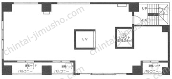 プラザM5階の間取図