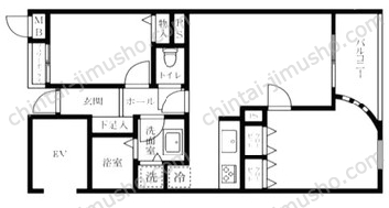 アポロホール＆ルナハウス4階の間取図