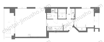 赤坂Kマンションの間取図