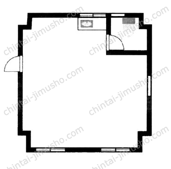 東豊エステートビル6階の間取図