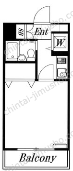 碑文谷壱番館2階の間取図