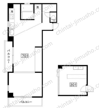 高円寺南サマリヤマンションの間取図