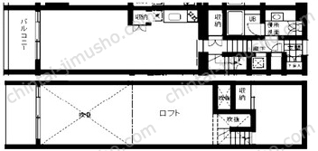 VORT東新宿10Fの間取図