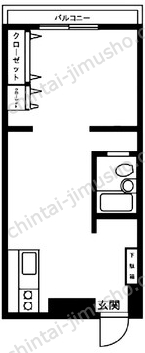 カーサ第二新宿の間取図