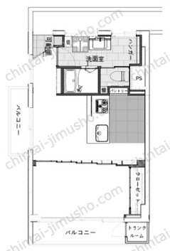 第2宮廷マンションの間取図