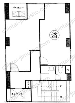 第2細矢ビル6Fの間取図