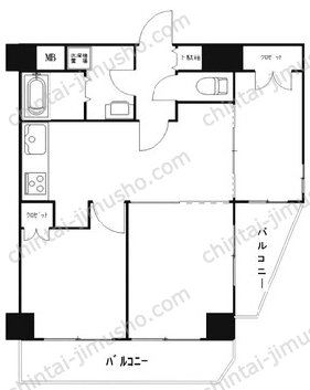西新宿ダイヤモンドパレスの間取図