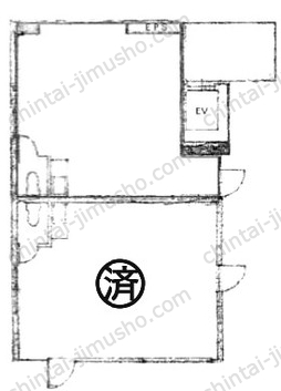 IWOビル1階の間取図