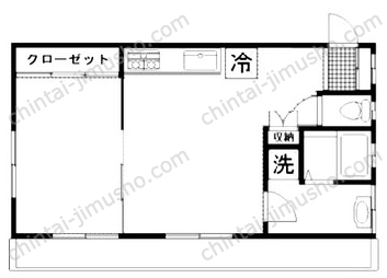 三洋ビル5階の間取図