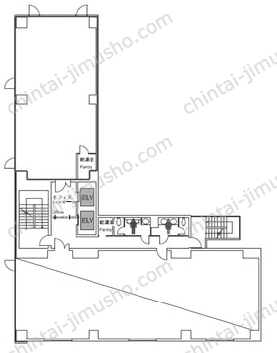日総第8ビル2階の間取図