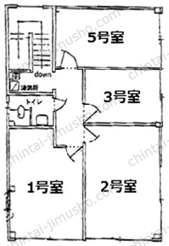 小山第一ビル5階の間取図