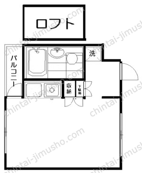 自由が丘ハイツ2階の間取図