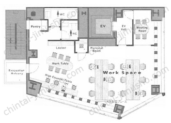 COERU SHIBUYA4階の間取図