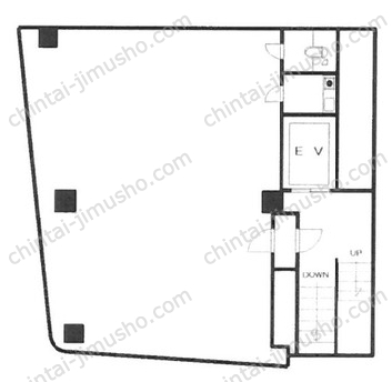 プリンス高砂ビル3階の間取図