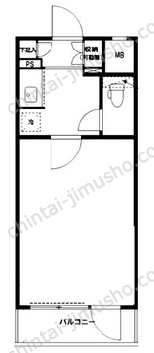 いづみハイツ茅場町8階の間取図
