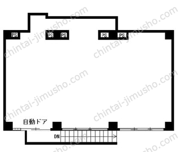 エシュレ関内2階の間取図