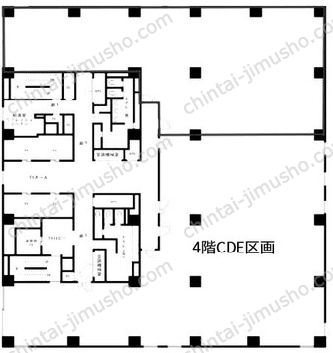 KDX府中ビル4階の間取図