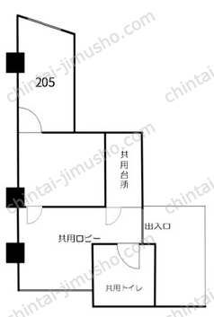 御苑ハイムの間取図