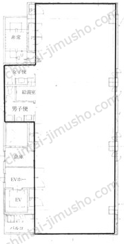 芝浦新本ビル4階の間取図