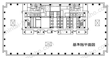 三井物産ビル14階の間取図