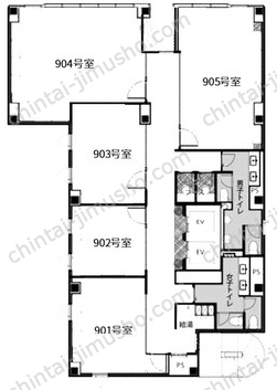 MARK SQUARE 御徒町9階の間取図