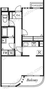アポロホール＆ルナハウス3階の間取図
