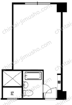 赤坂レジデンシャルホテル9階の間取図