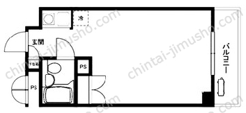 藤和半蔵門コープ2階の間取図