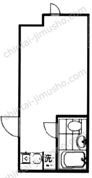 マンション岡の間取図