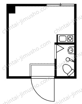 柳橋ビル3階の間取図