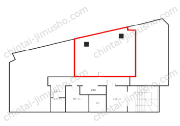 OSHIMA BLDG.2階の間取図