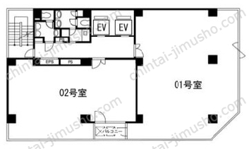 Is building（アイズビル）の間取図