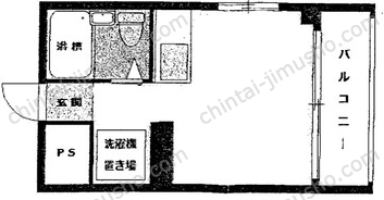 誠心Ⅱビル3階の間取図