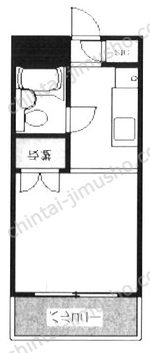 西大久保イレブン3階の間取図
