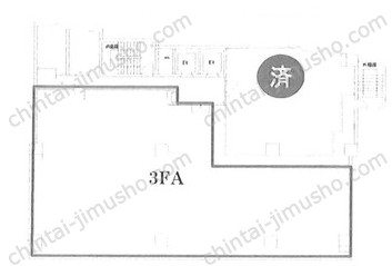 立川クレストビル3階の間取図