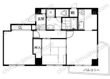 藤和六本木コープⅡビルの間取図