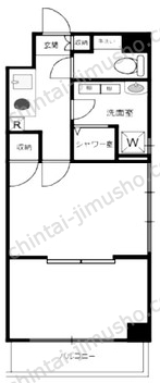 高田馬場ダイカンプラザの間取図