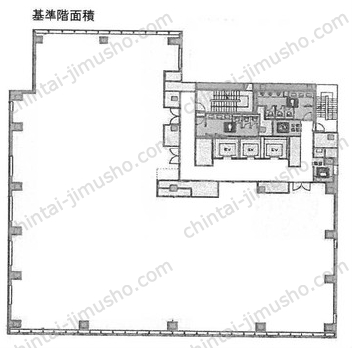 BIZCORE神保町4階の間取図