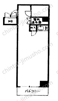 代々木シティホームズ9階の間取図