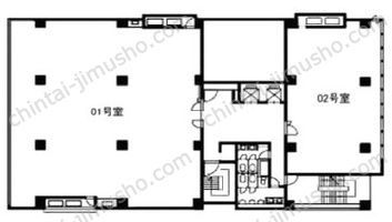 EDGE小伝馬町ビル6Fの間取図
