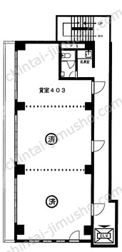 喜助九段北ビルの間取図